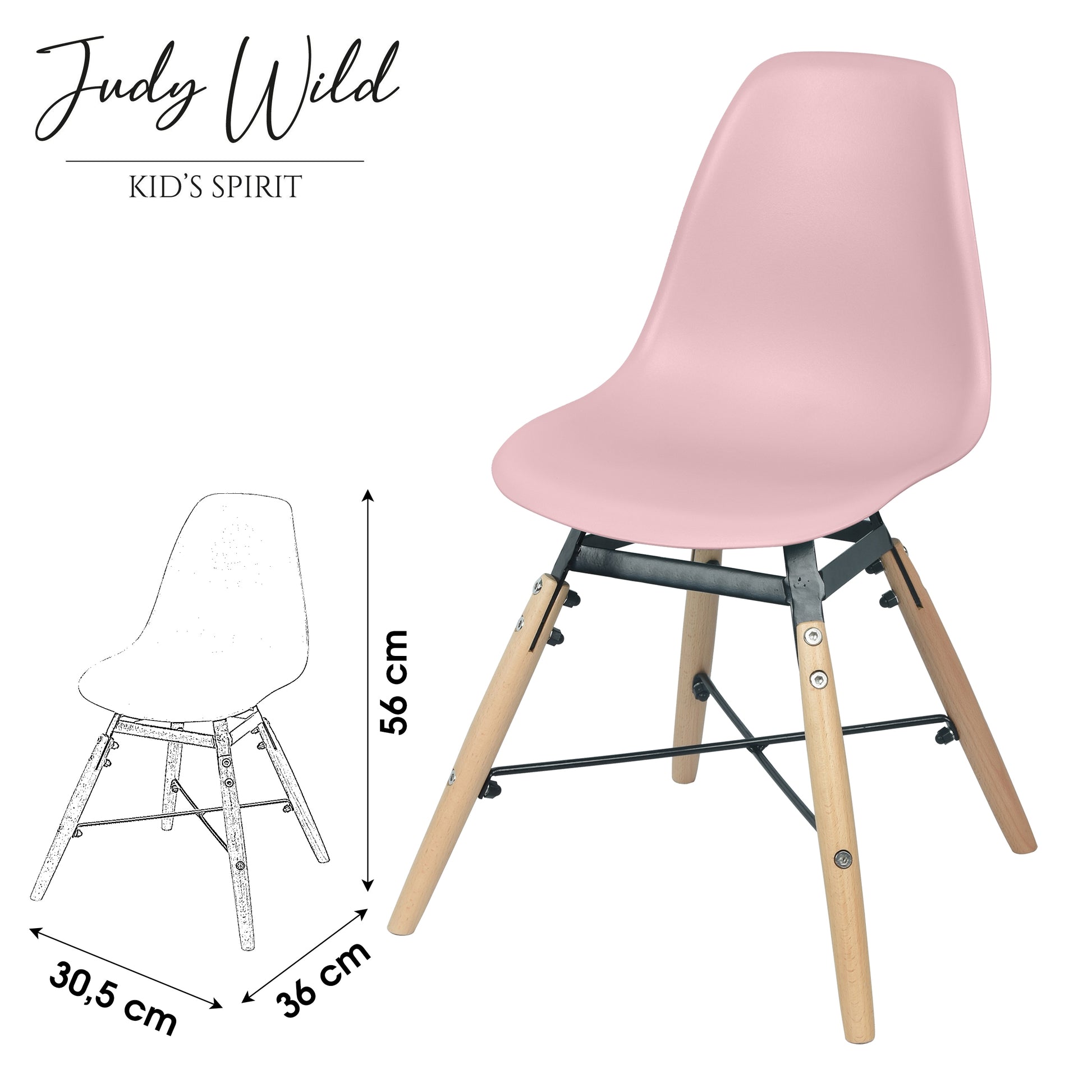 Chaise Rose pour enfant - Home Deco Kids