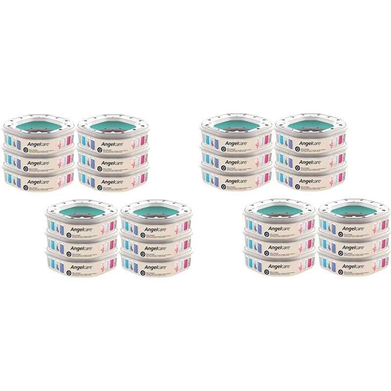 Recharges poubelle Dress Up Octogonales Lot de 24 Angelcare