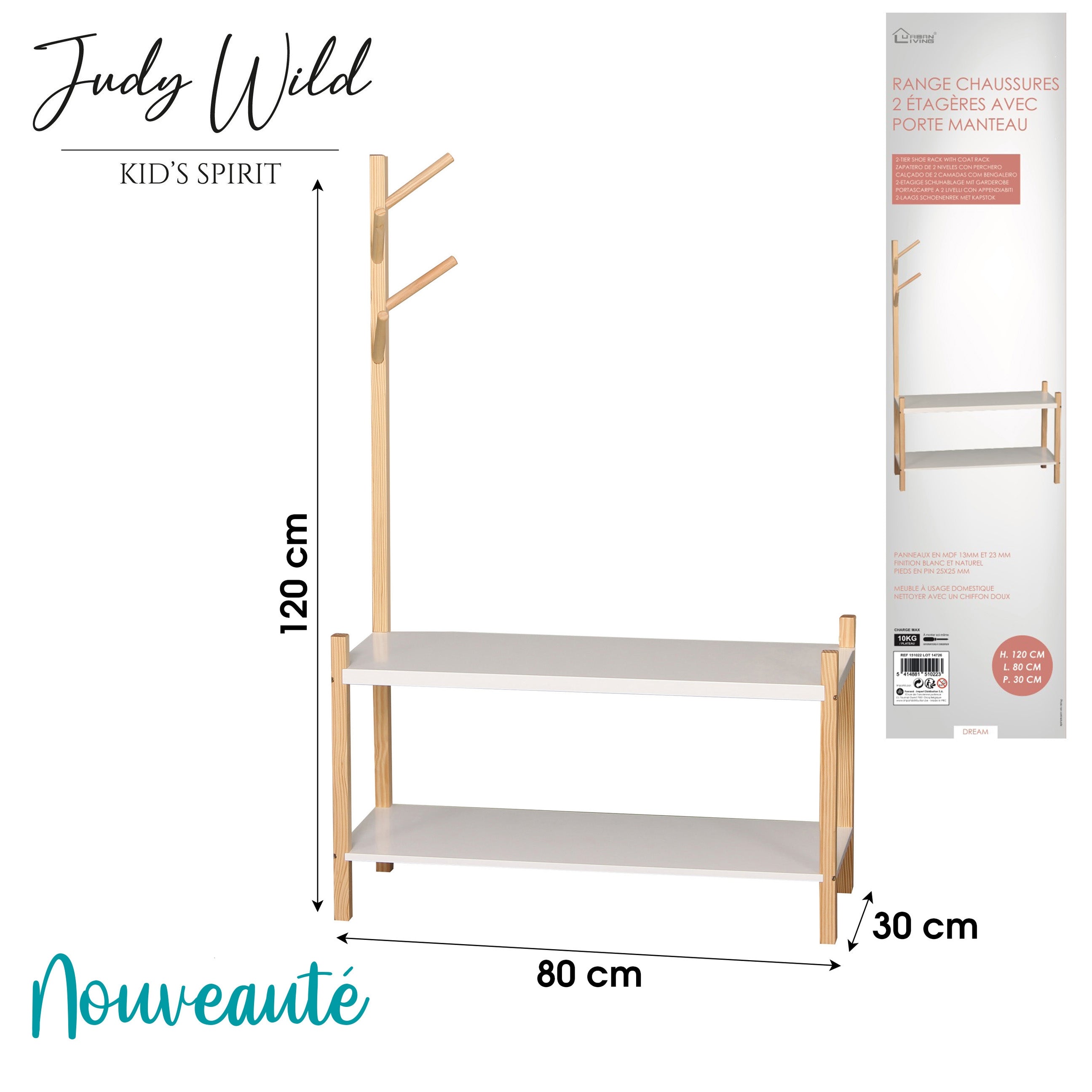 Range chaussures avec porte manteau - Atmosphera For Kids