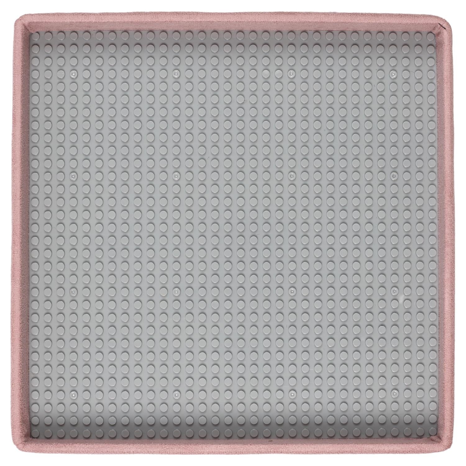 Coffre pouf pliable brique Rose - Home Deco Kids