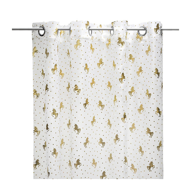 Voilage Enfant Licorne Blanc 140x250 - Atmosphera For Kids