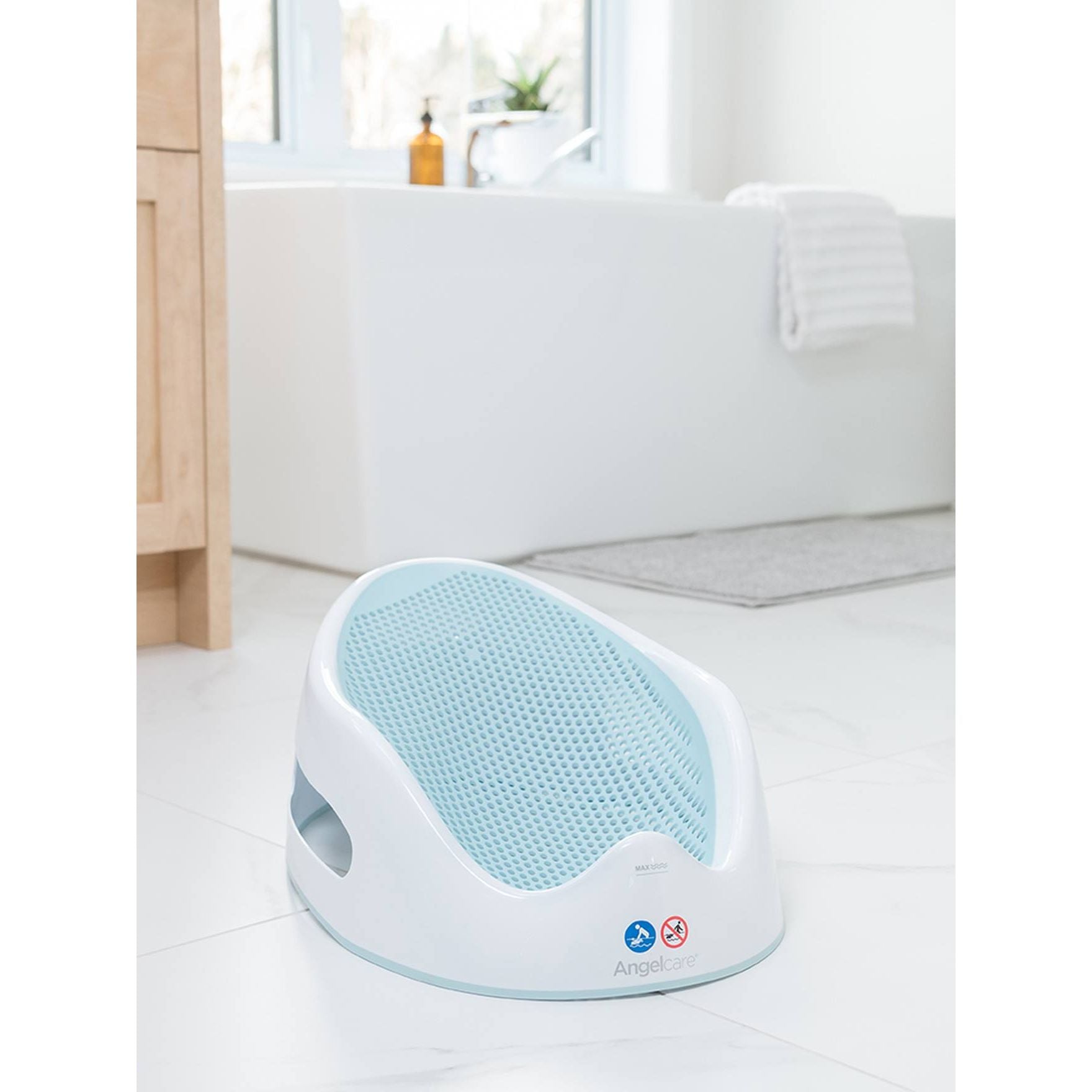 Transat de bain bébé bleu 0-6 mois - Angelcare