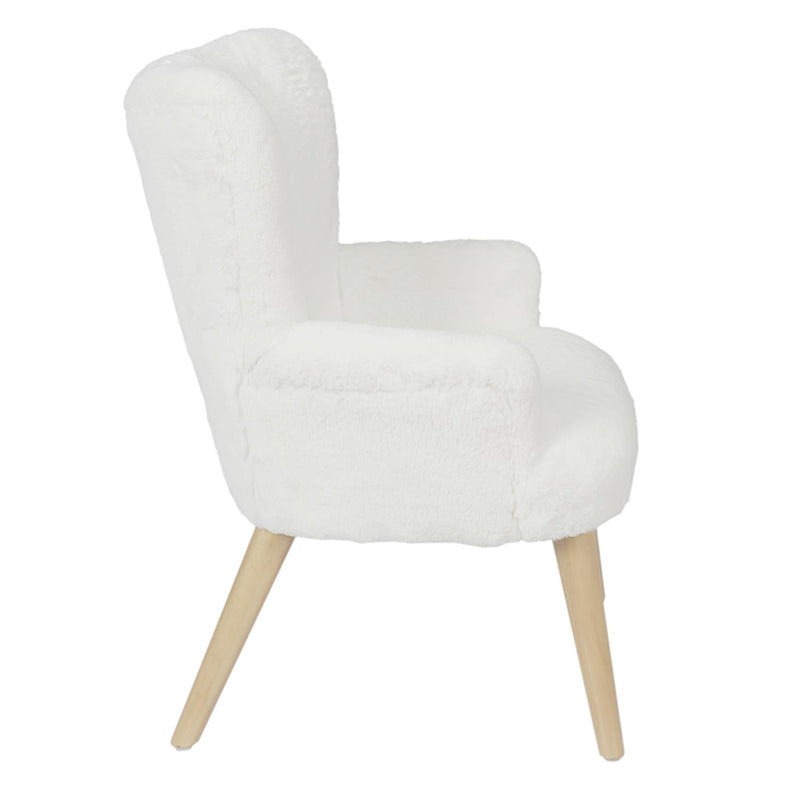 Fauteuil Helsinki Enfant Fourrure Blanc - Home Deco Kids