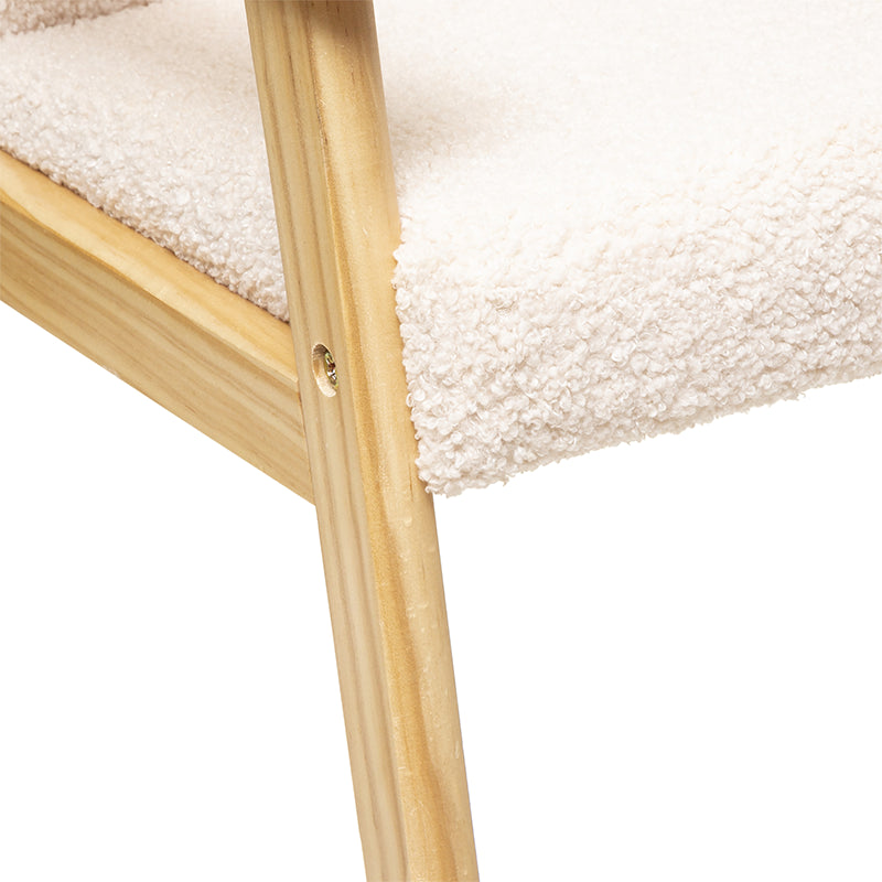 Fauteuil Pour Enfant Basile Ecru - Atmosphera For Kids