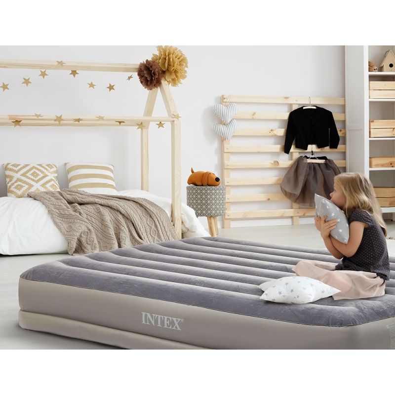Lit gonflable deluxe 2 pl avec Matelas airbed flex 1 pl - Intex