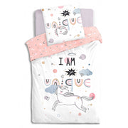 Parure de lit enfant Licorne 140x200 - Atmosphera For Kids
