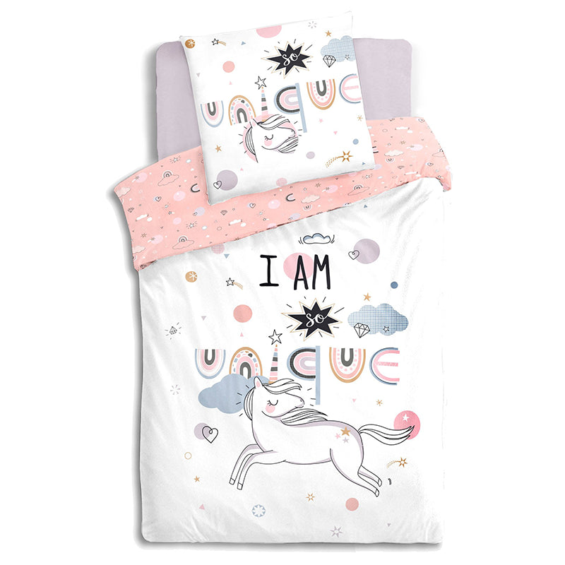 Parure de lit enfant Licorne 140x200 - Atmosphera For Kids