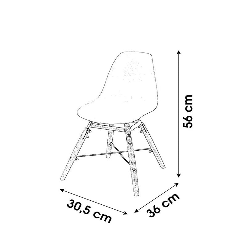 Chaise pour enfant Rose - Home Deco Kids