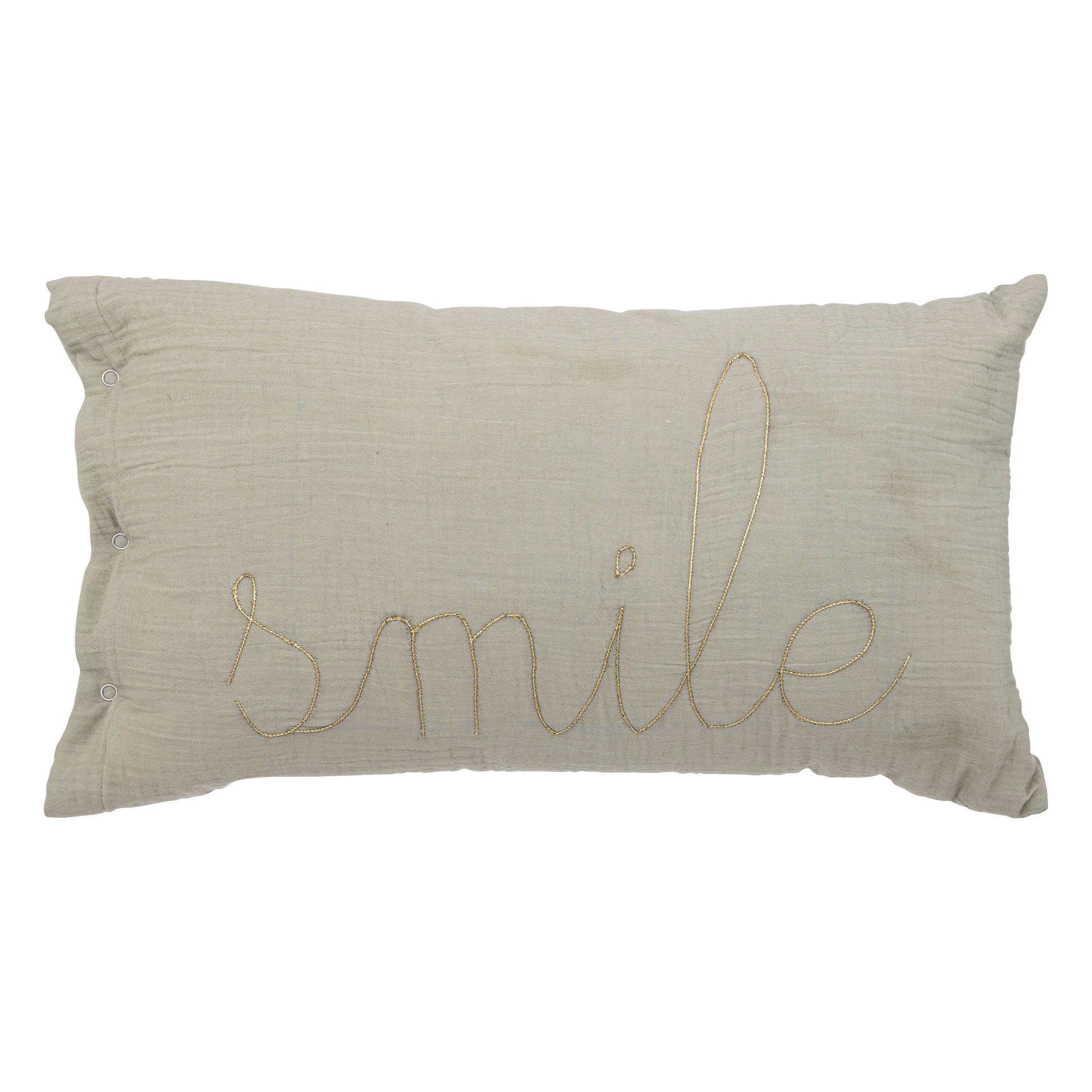 Coussin Double Gaze Smile Vert - Atmosphera For Kids