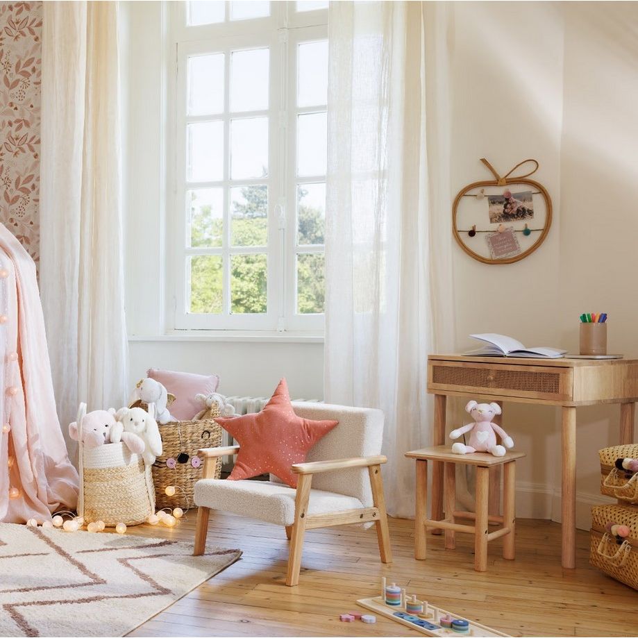 Fauteuil Pour Enfant Basile Ecru - Atmosphera For Kids