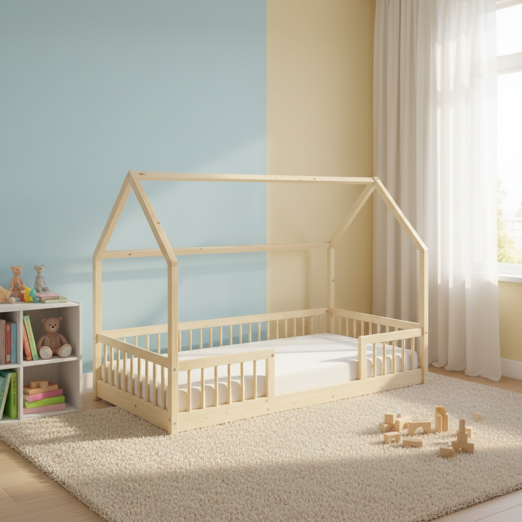 Ensemble Lit "Bosco" 90x190 + Matelas 90x190x10