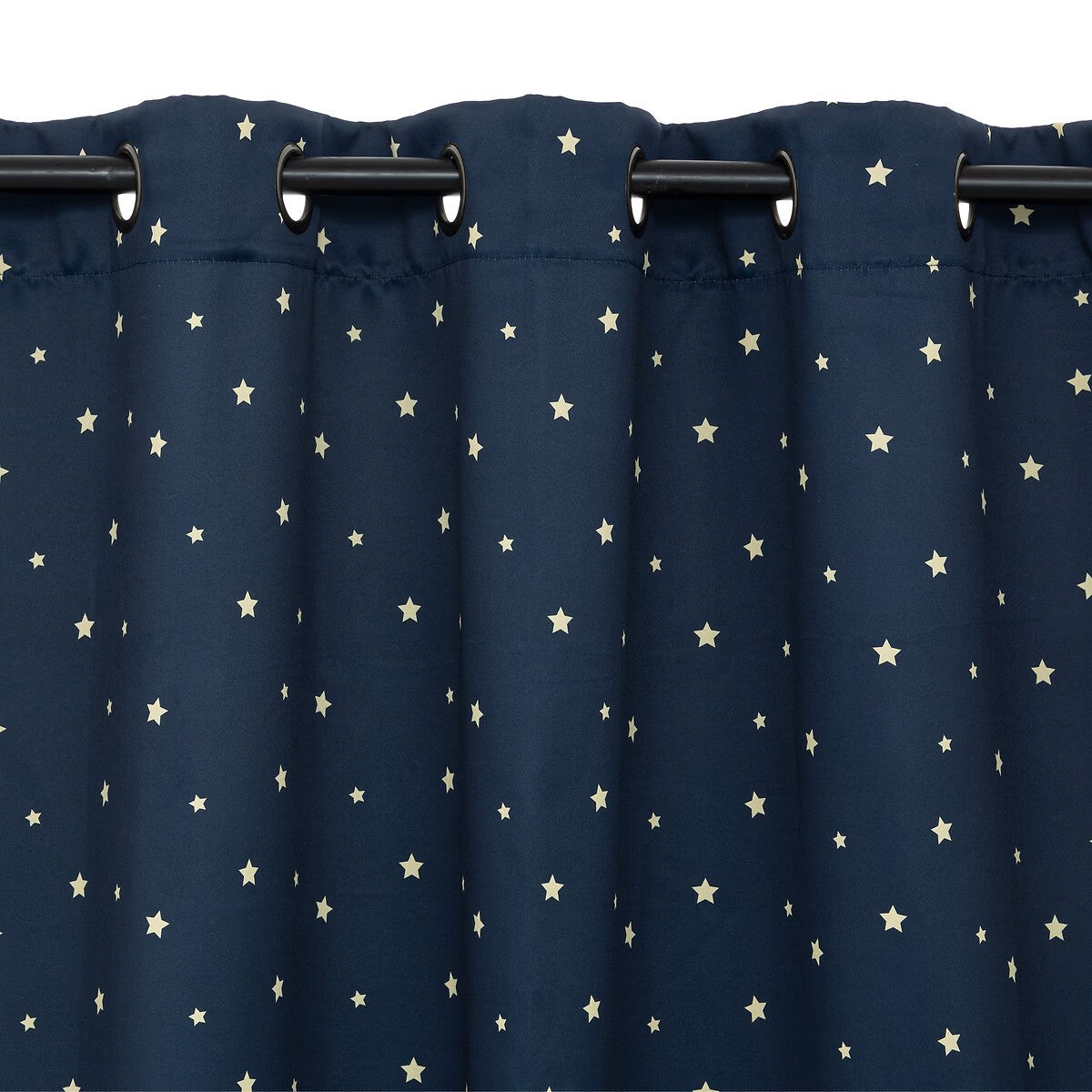 Rideau enfant occultant Espace 135x260 Bleu - Atmosphera For Kids