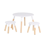 Table enfant avec 2 tabourets Blanc - Atmosphera For Kids