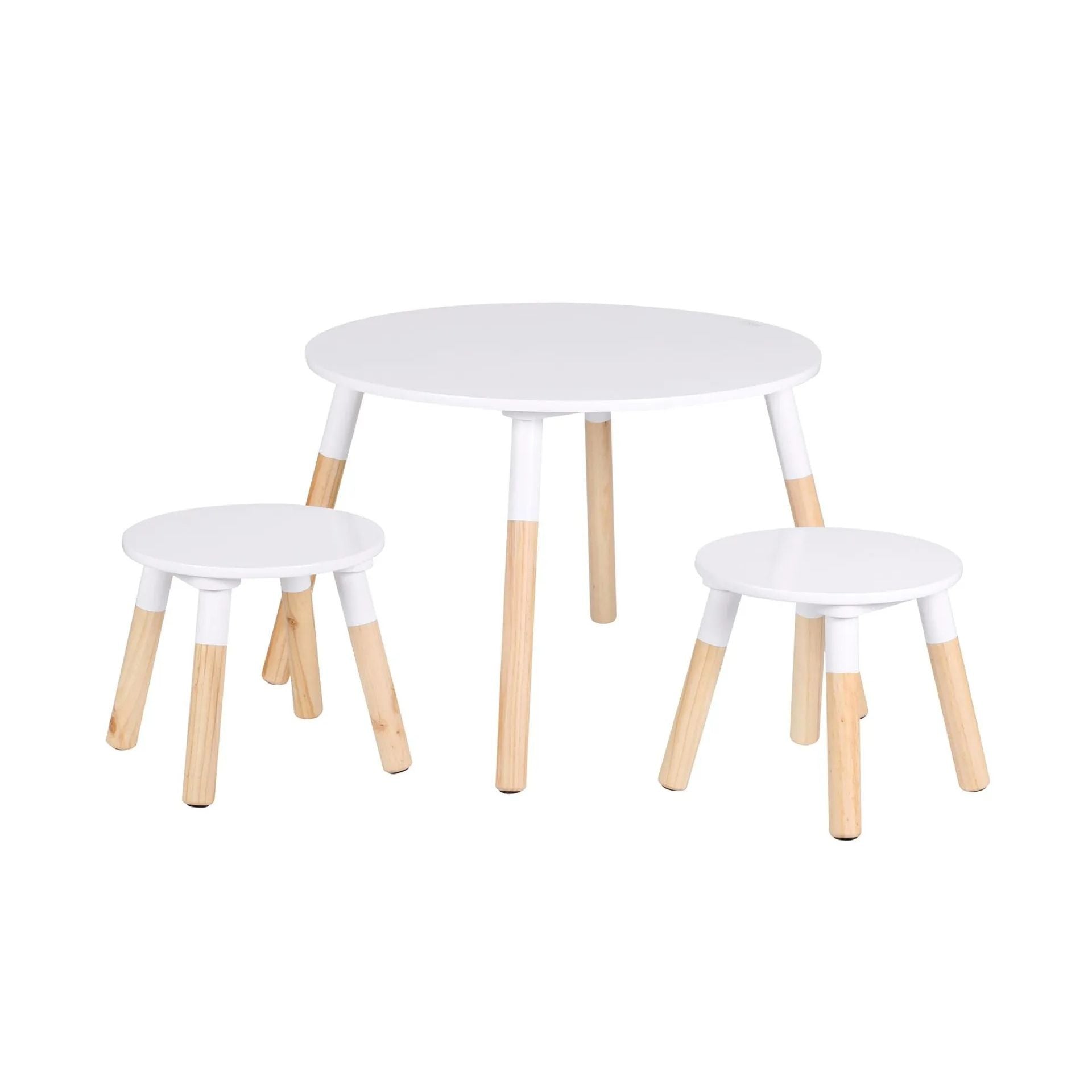 Table enfant avec 2 tabourets Blanc - Atmosphera For Kids