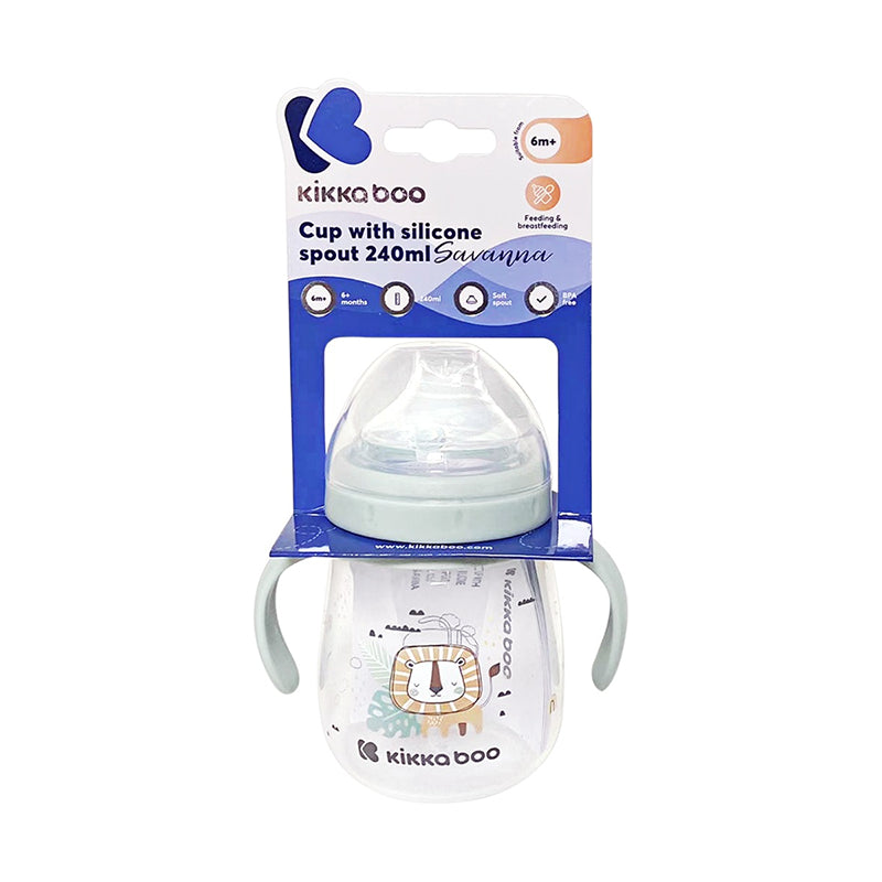 Tasse pour bébé 6m+ Savanna 240ml Vert - Kikka Boo
