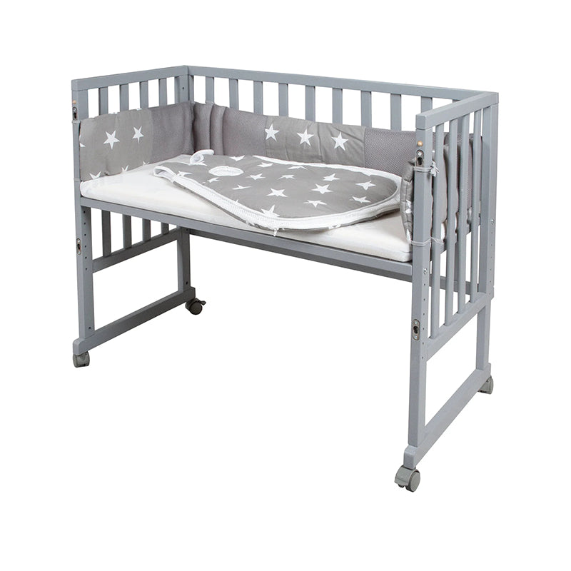 Berceau bébé cododo safe asleep® 3 en 1 étoiles Gris - Roba