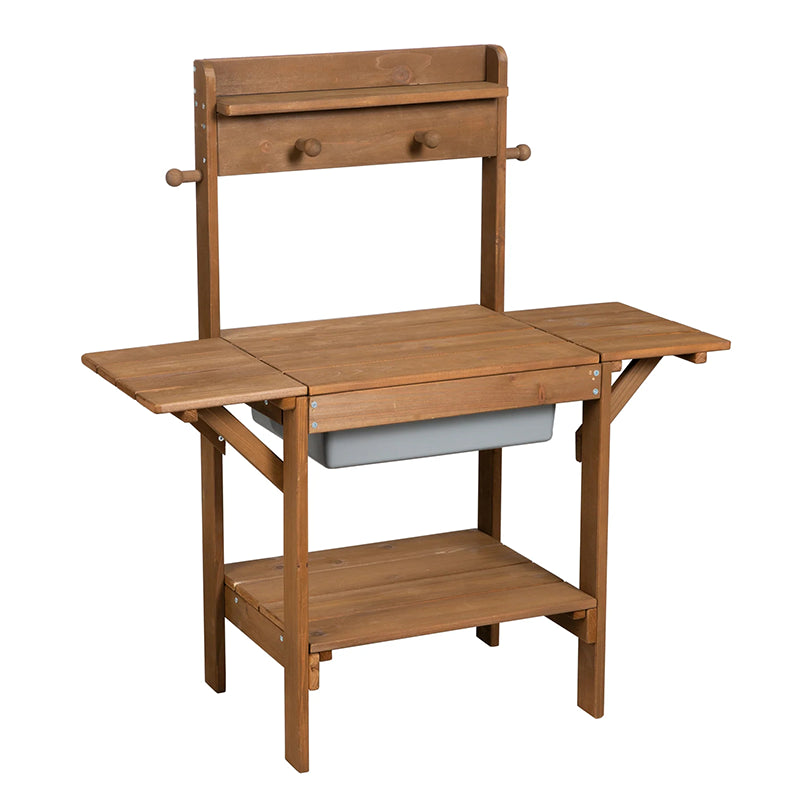 Cuisine de jeu enfant extérieur bois massif Marron - Roba