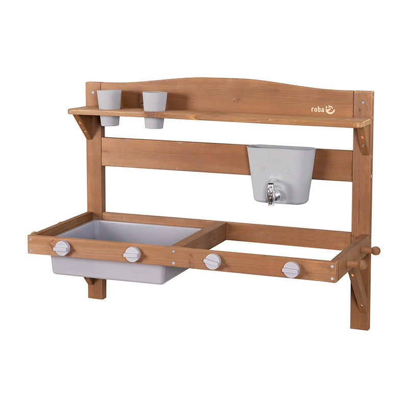 Cuisine enfant d'exterieur à suspendre en Bois Marron - Roba