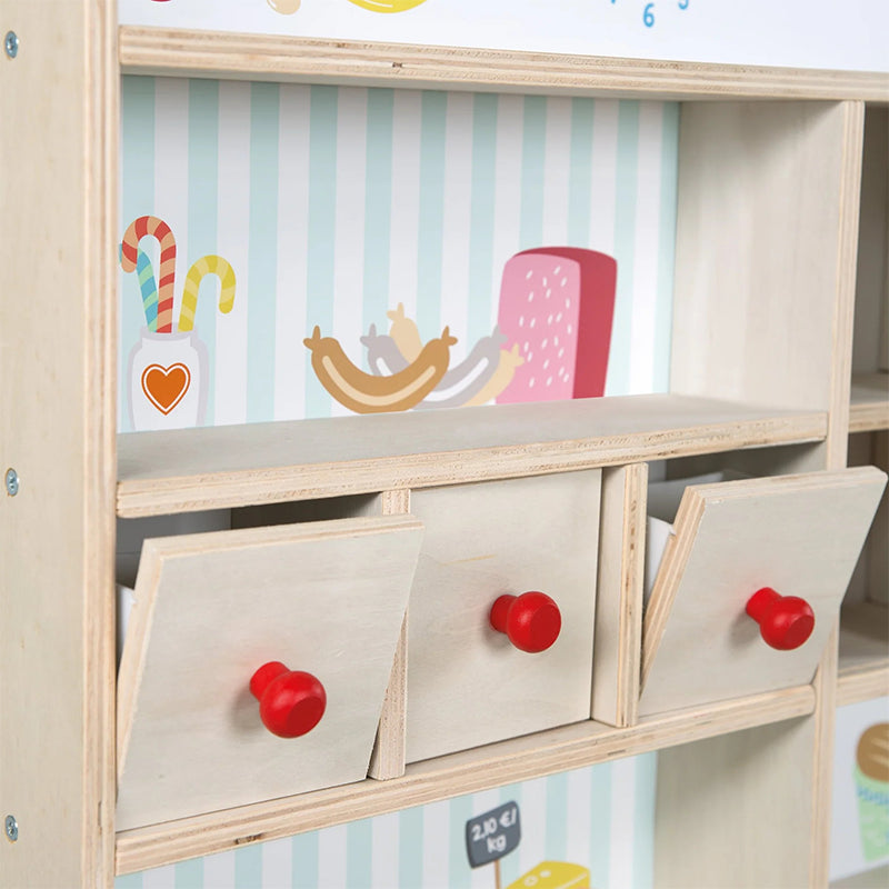 Épicerie Minishop pour enfant en bois Beige - Roba