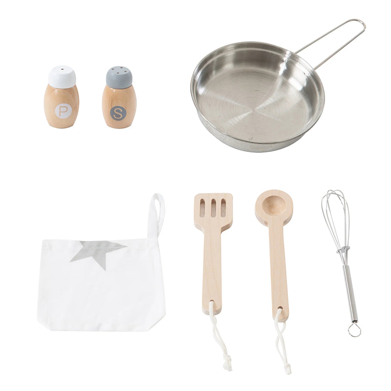 Cuisine Enfant En Bois Avec Accessoires Rose - Roba