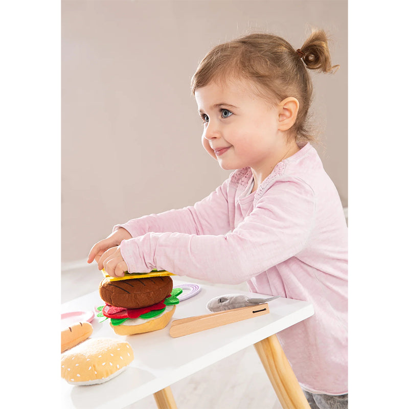 Barbecue pour enfant en bois Avec accessoires Gris - Roba