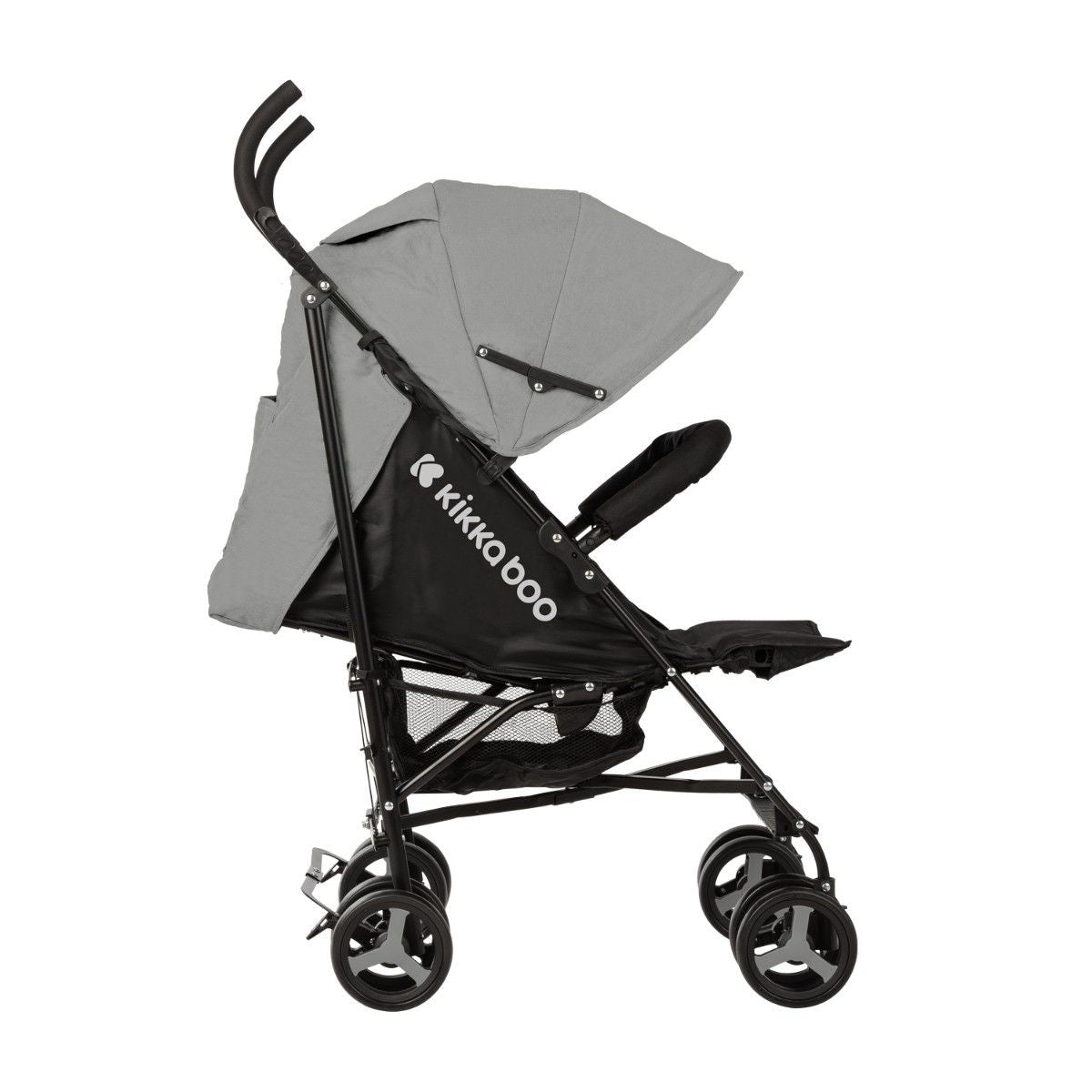 Poussette Pour Bébé Beetle -22 kg Gris Clair - KikkaBoo