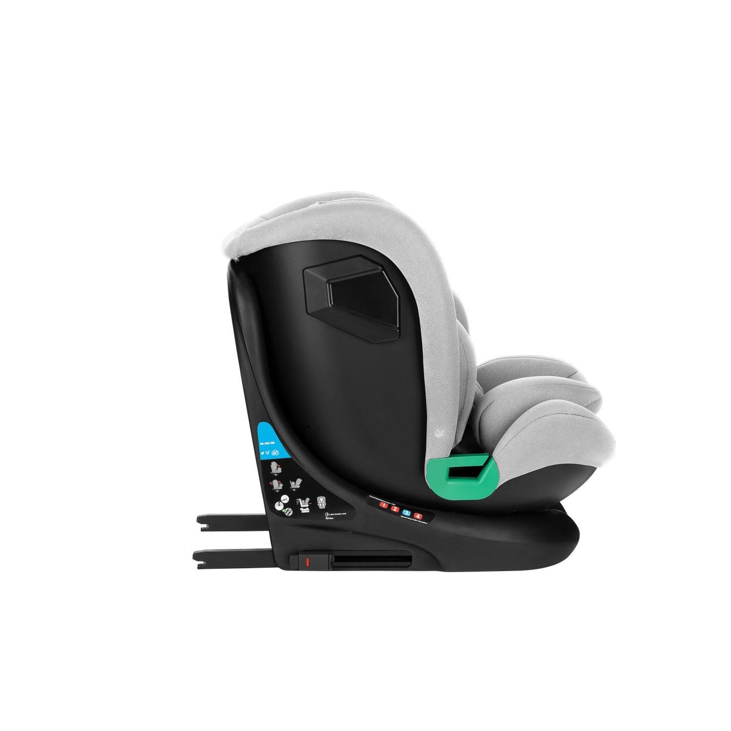 Siège-auto bébé 40-150 cm i-Roll i-SIZE Gris Clair - KikkaBoo