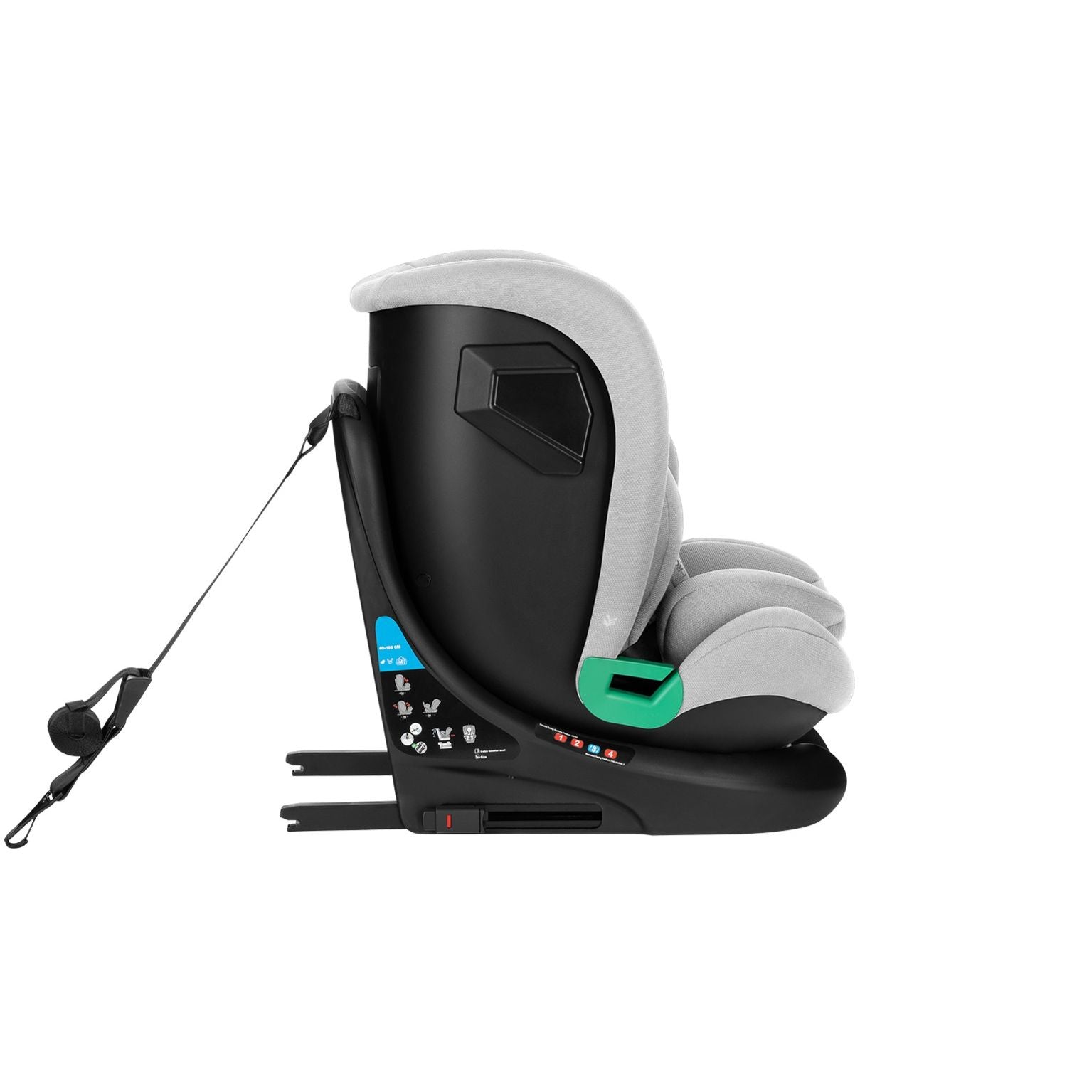 Siège-auto bébé 40-150 cm i-Roll i-SIZE Gris Clair - KikkaBoo