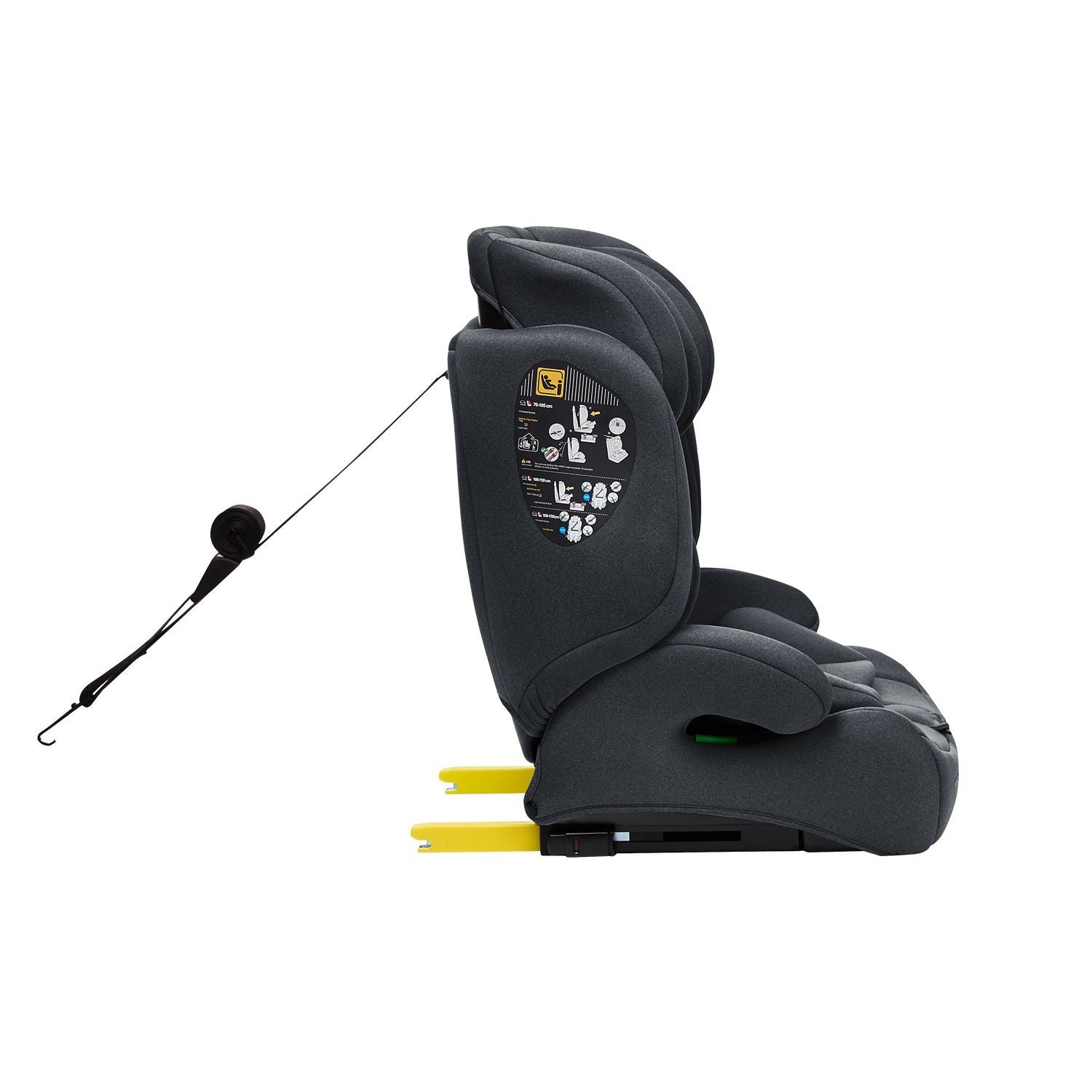Siège-auto bébé 76-150 cm i-Bronn i-SIZE Gris - KikkaBoo