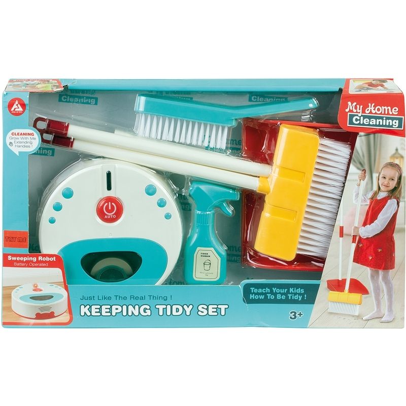 Set de Ménage Enfant avec Robot Aspirateur