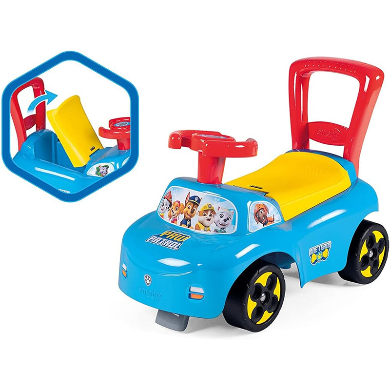 Porteur auto avec coffre intégré Paw Patrol Bleu - Smoby
