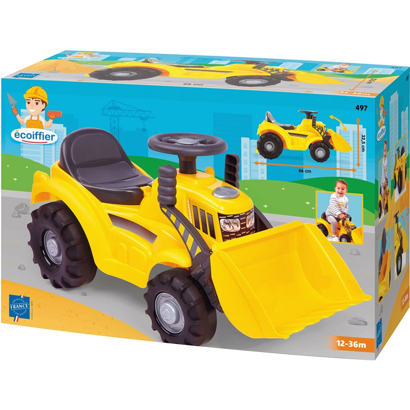 Porteur tractopelle 12-36M Jaune - Ecoiffier