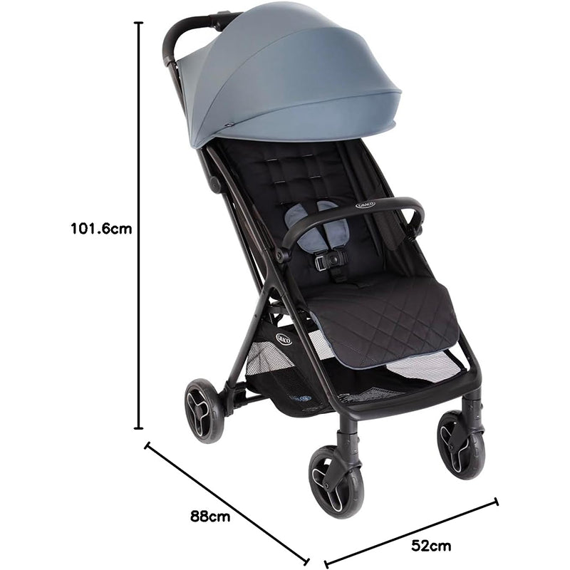Poussette De Voyage Compacte Myavo de la naissance à environ 4 ans (0-22 kg)Bleu Stormy - Graco