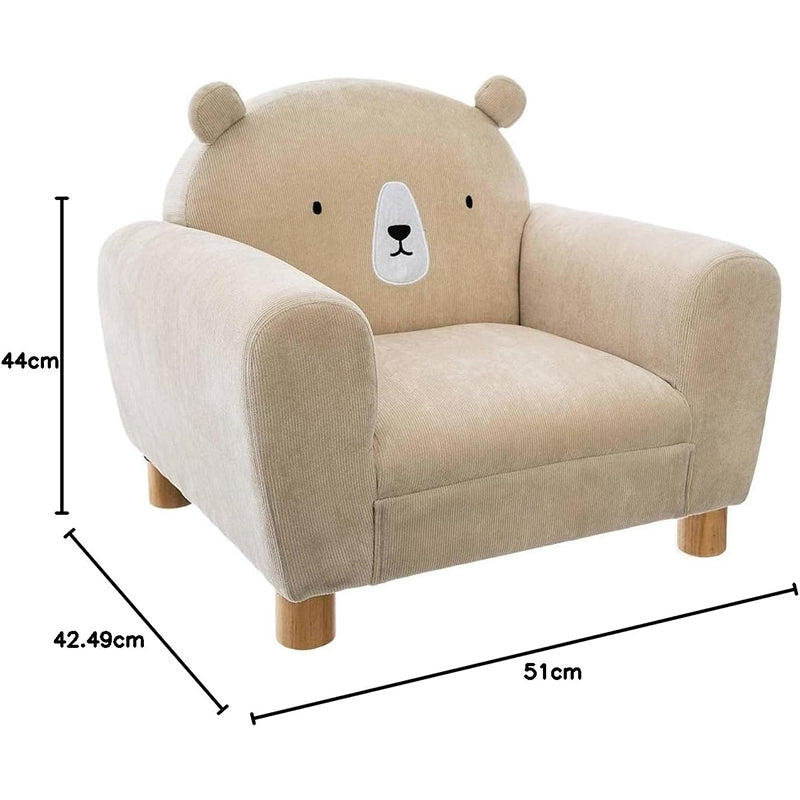 Fauteuil Enfant avec Oreilles d'Ours Beige - Atmosphera For Kids