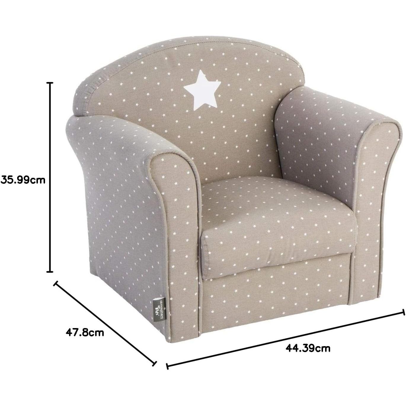 Fauteuil pour enfant Taupe - Atmosphera For Kids