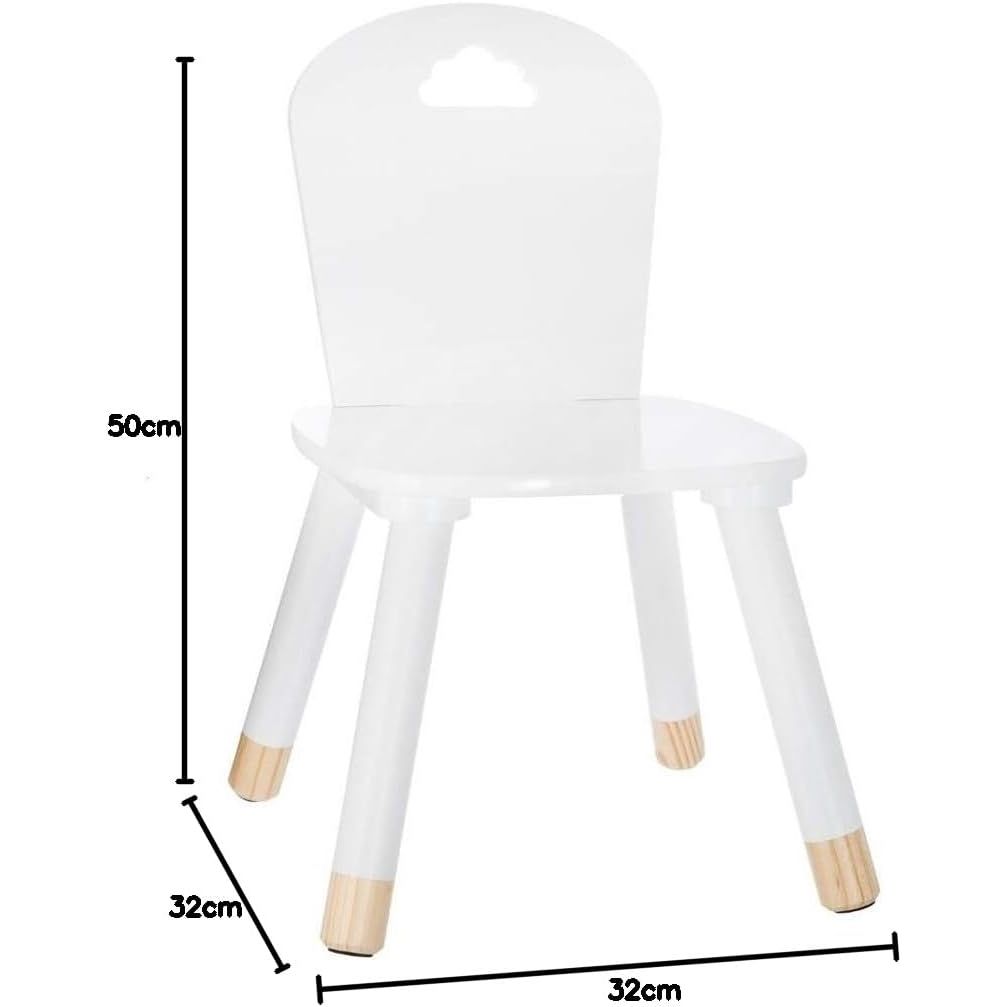Chaise enfant douceur Blanc - Atmosphera For Kids