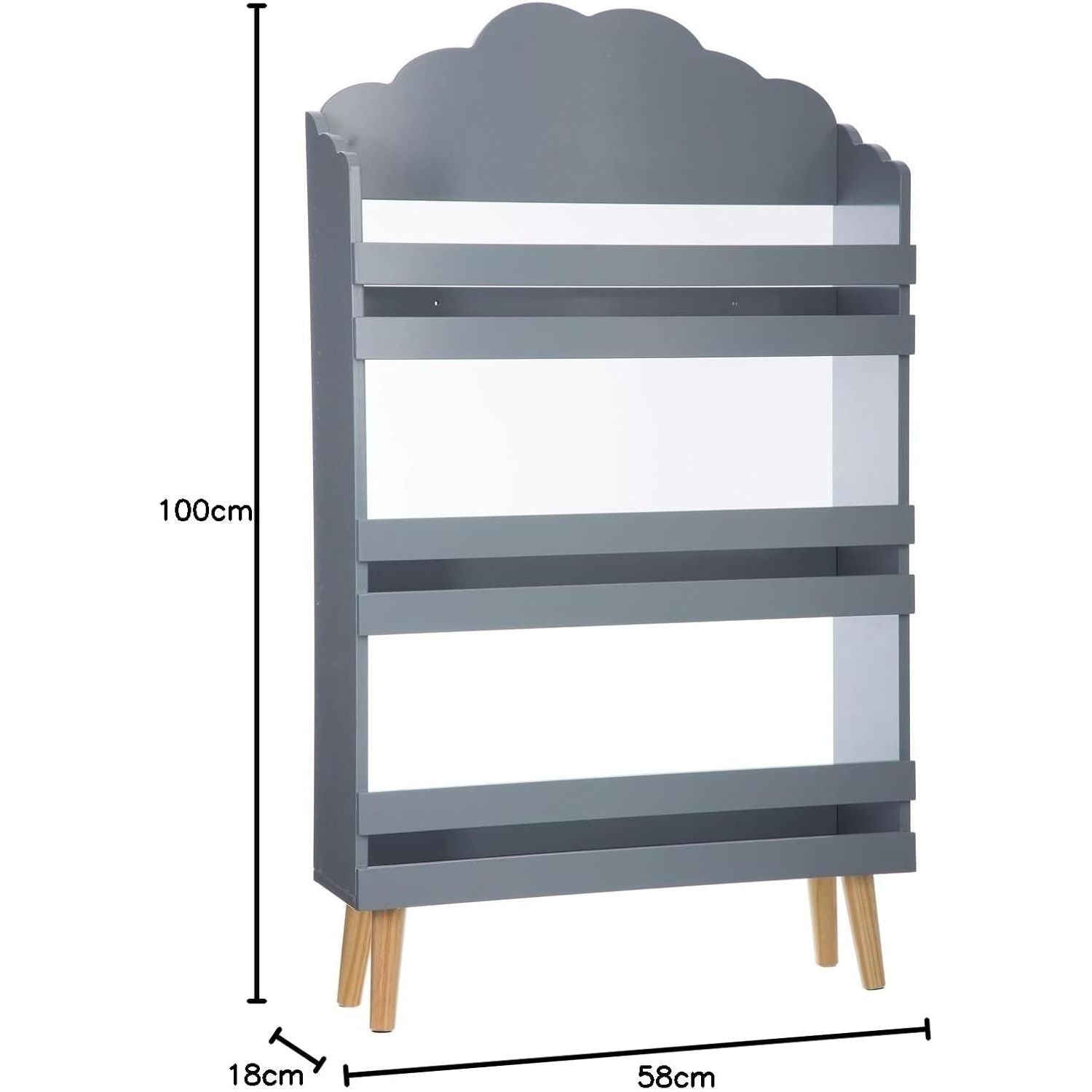 Bibliothèque enfant Nuage Gris - Atmosphera For Kids