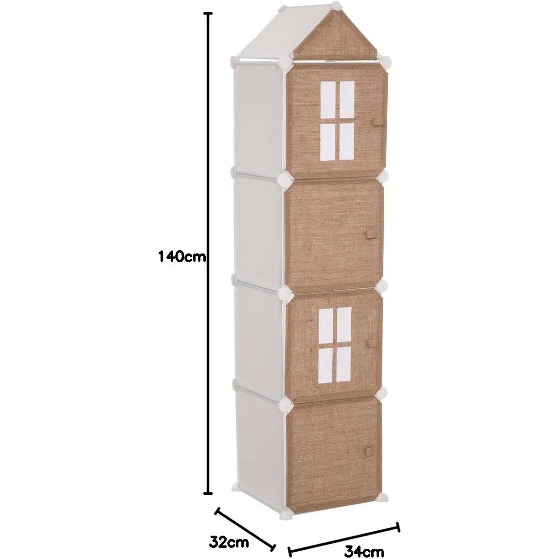 Tour de Rangement colonne Chateau jute - Atmosphera For Kids