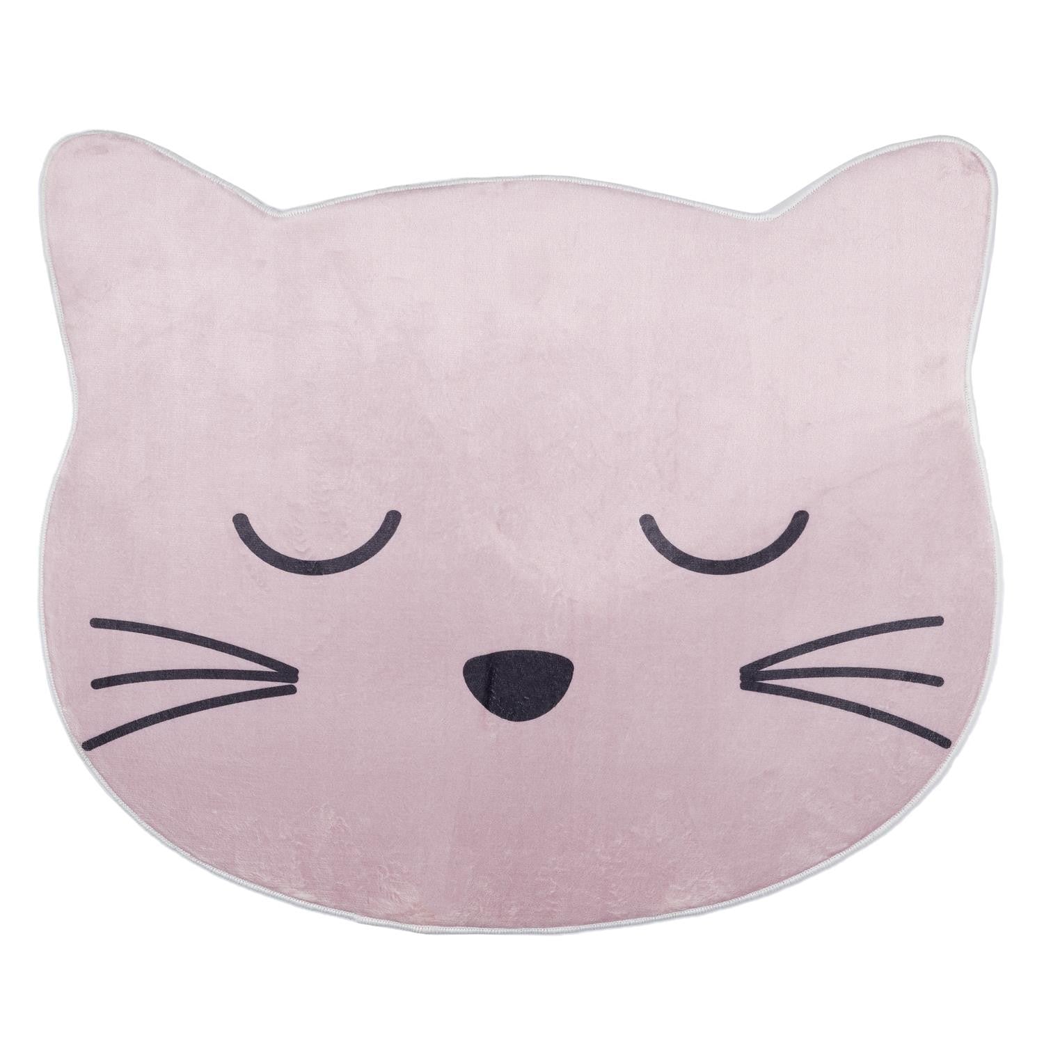 Tapis chambre enfant Chat Rose - Home Deco Kids