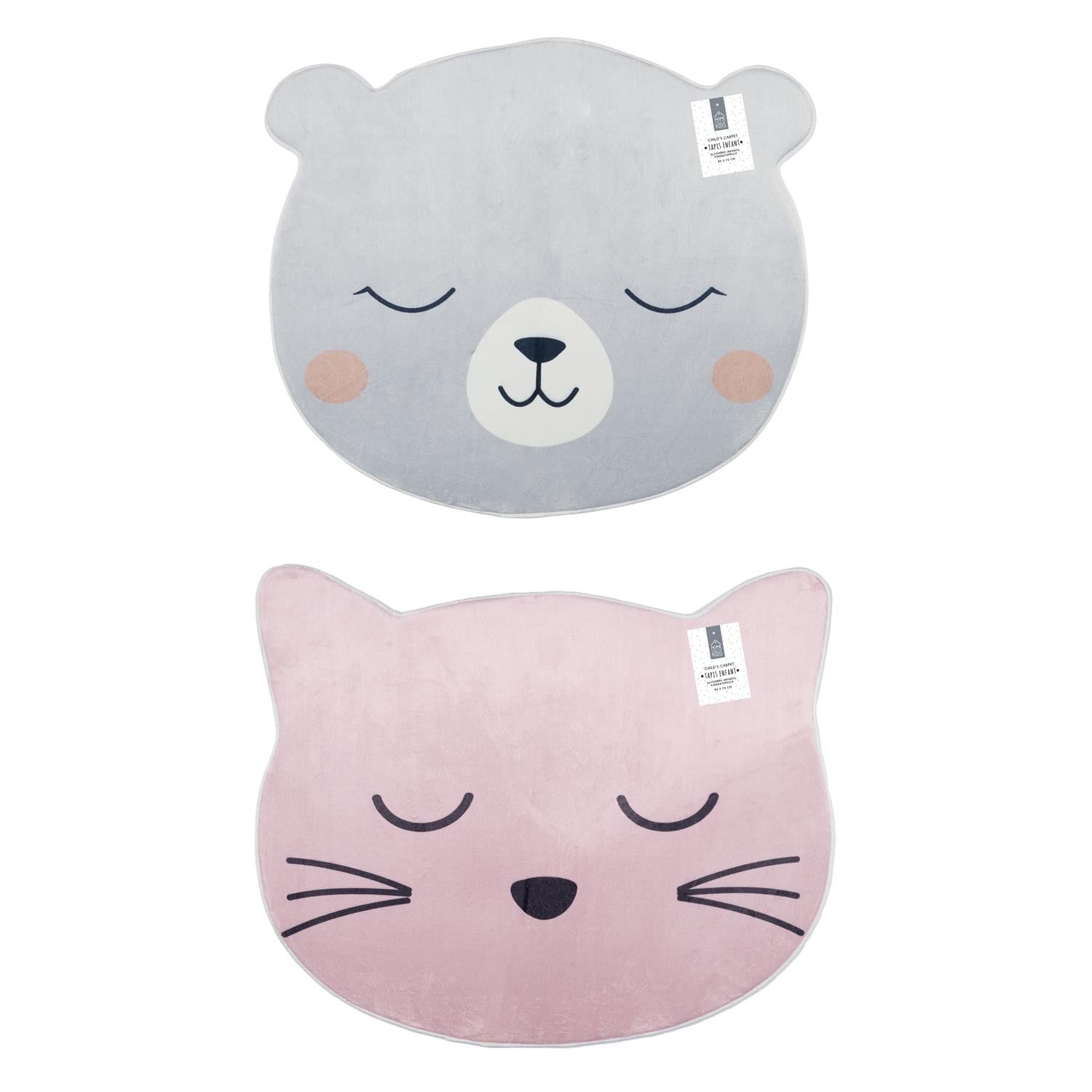 Tapis chambre enfant Ourson Gris - Home Deco Kids