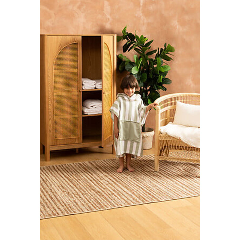 Poncho Wili 55x70 En Polyester Vert - Atmosphera For Kids