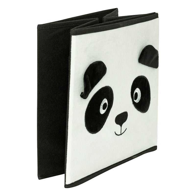 Boite De Rangement En Velours Pliable Panda - Atmosphera For Kids