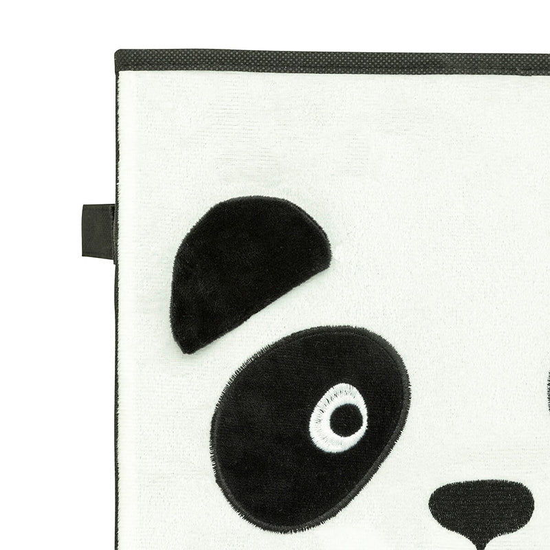 Boite De Rangement En Velours Pliable Panda - Atmosphera For Kids