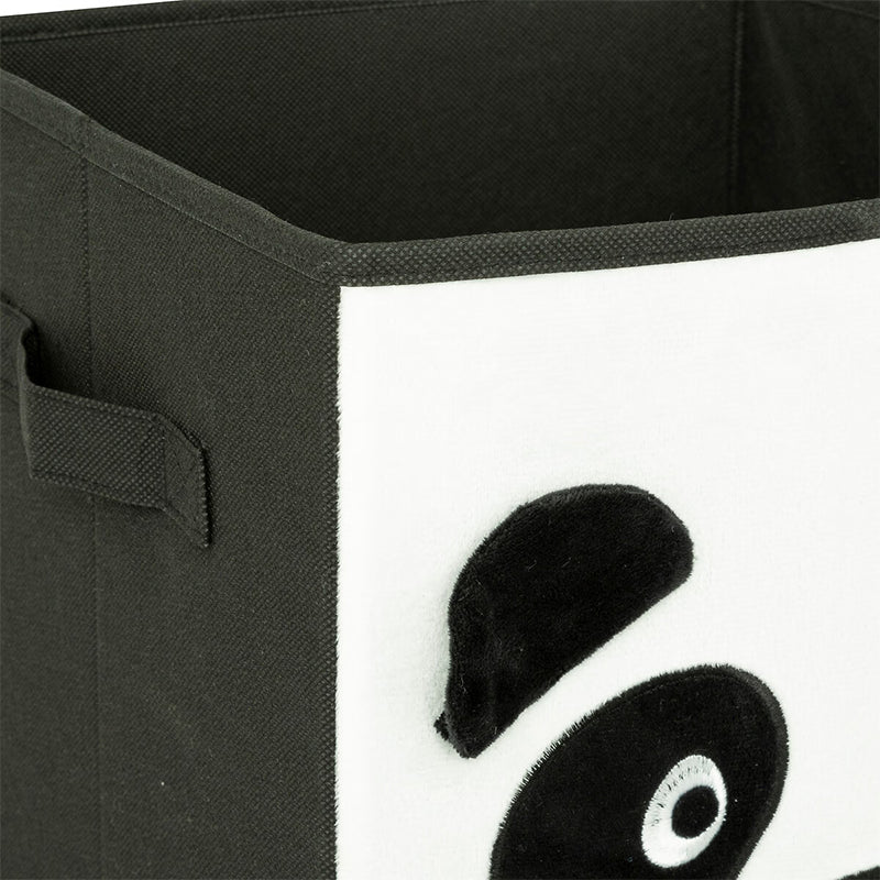 Boite De Rangement En Velours Pliable Panda - Atmosphera For Kids