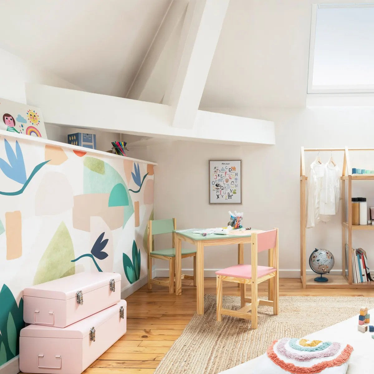 Lot de 2 cantines en métal Rose Atmosphera For Kids