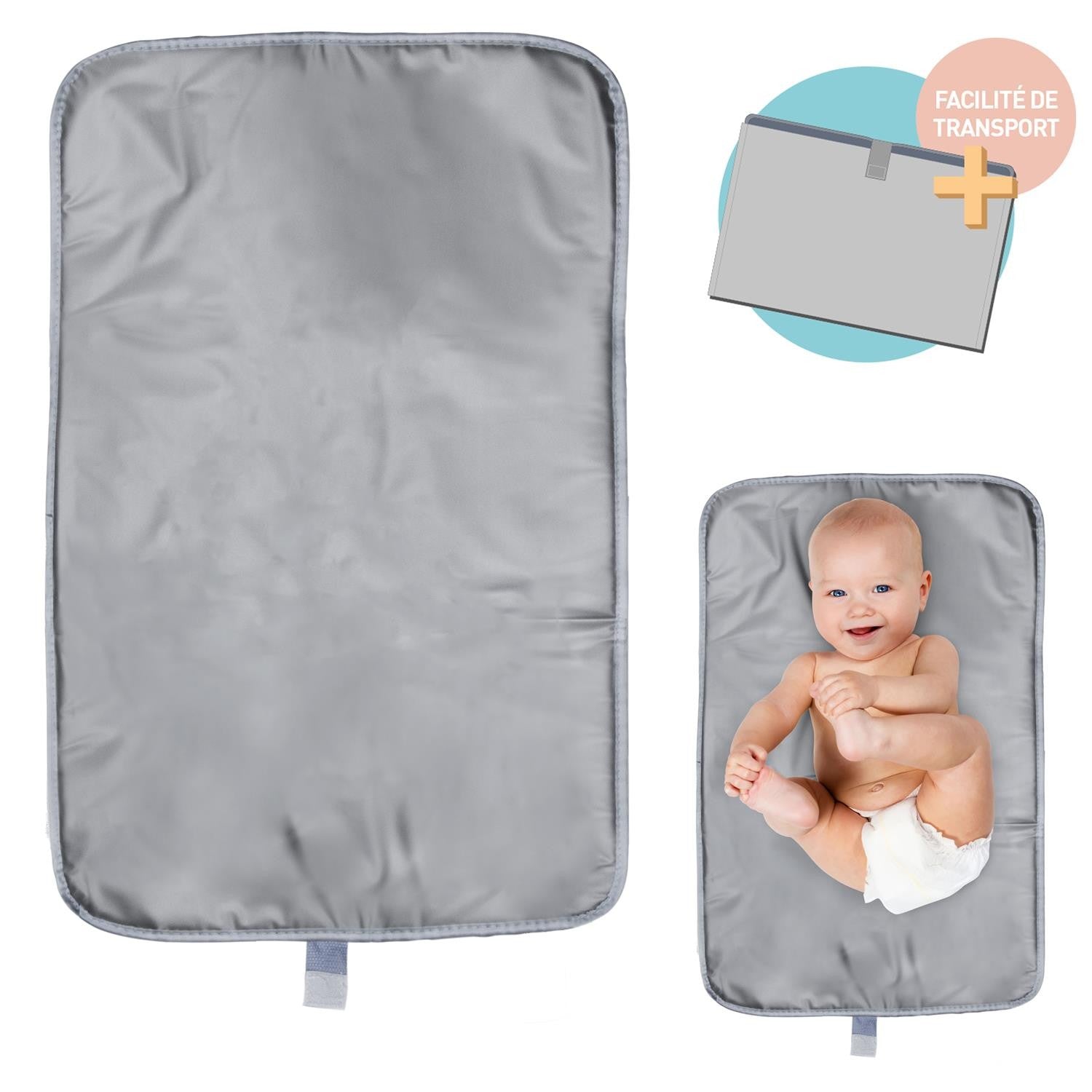 Tapis De Massage / Matelas à Langer Pour Bébé – Élastique Sur Les Bords – Taille Standard 81,3 X 40,6 Cm – Housse En Polyester