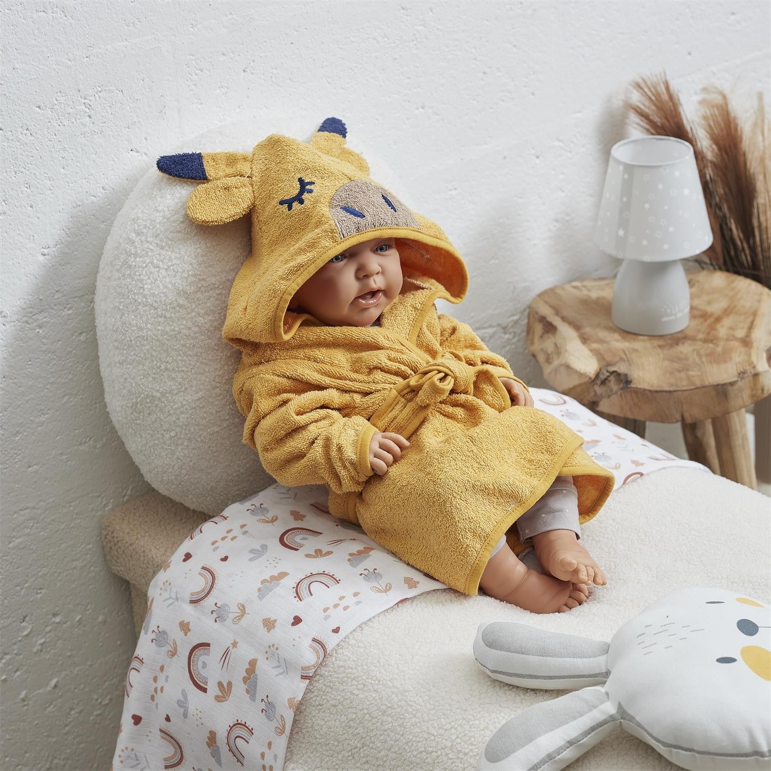 Peignoir De Bain Bébé 0-6 Mois Jaune Tom&Zoé