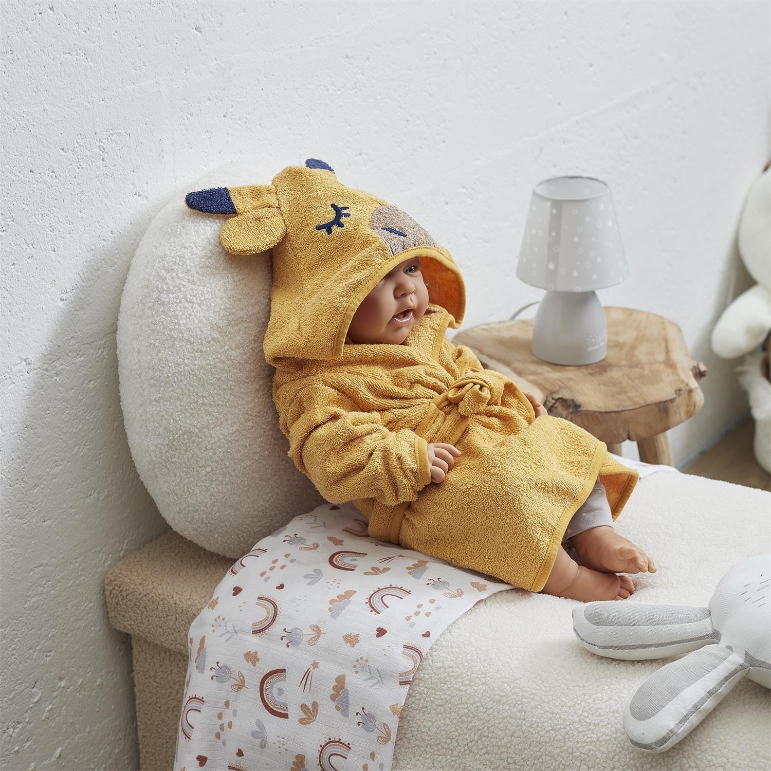 Peignoir De Bain Bébé 0-6 Mois Jaune Tom&Zoé