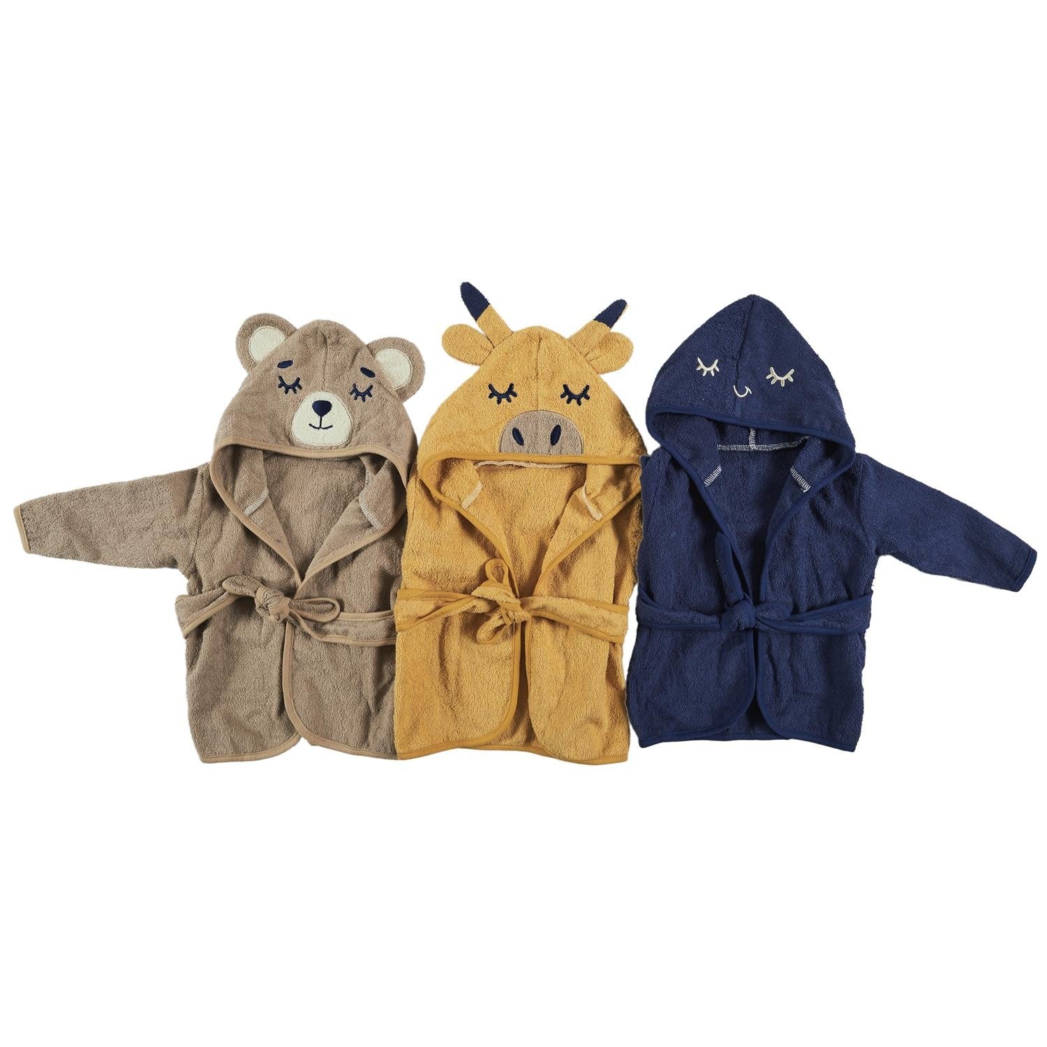 Peignoir De Bain Bébé 0-6 Mois Bleu Tom&Zoé