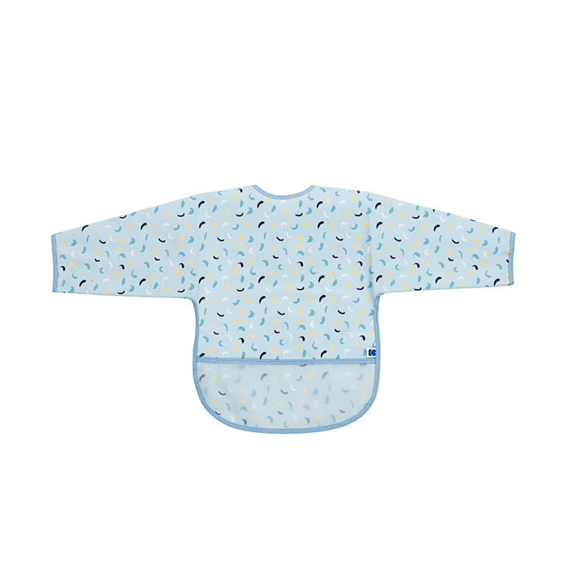 Bavoir Bébé Imperméable Arty Velcro Eva 4m+ Bleu - Kikkaboo